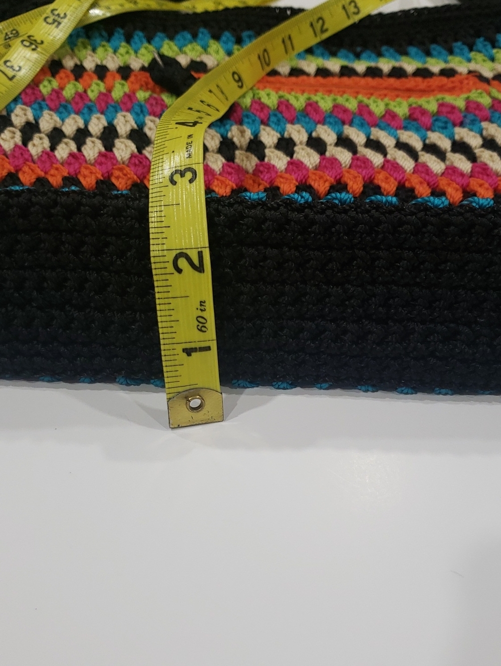 The Sak Multicolor Crochet Crossbody Bag - Black Trim - Picture 14 of 15